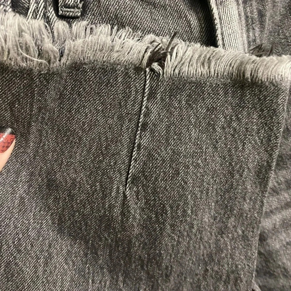 KanCan Dark Gray Jeans 27/7 Distressed/Ripped Raw Hems Charcoal - Picture 5 of 9